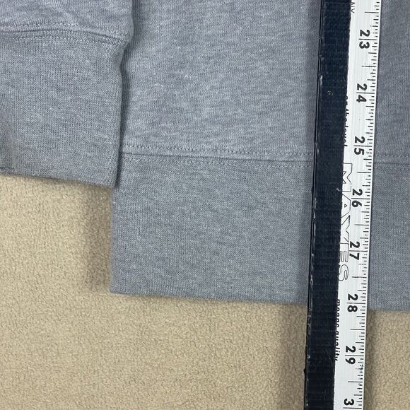 Under Armour Womens L Sweatshirt Pullover Heatgear Long Sleeve Gray 1/4 Zip - Picture 5 of 11